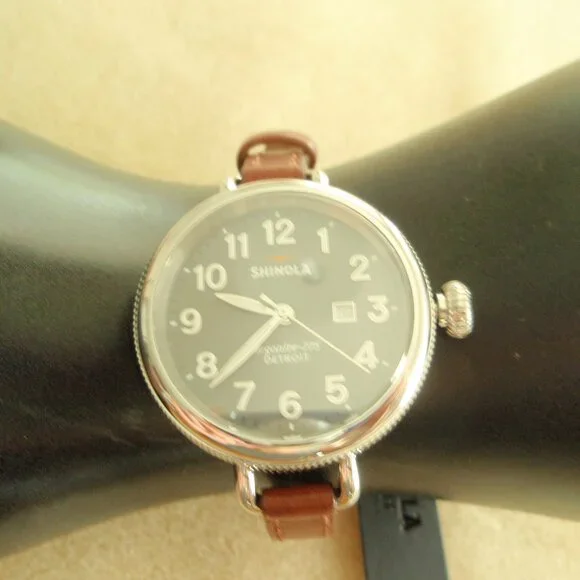 NWT Shinola Birdy Watch GREY Face Stainless Steel - Picture 2 of 7